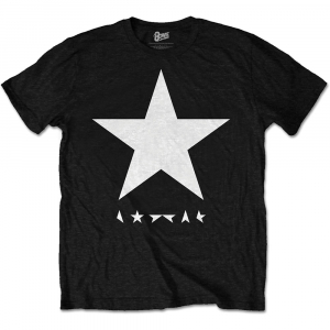 David Bowie - T-shirt Blackstar White Star on Black Mens TS i gruppen ÖVRIGT / Merch T-shirts / T-shirt Kampanj hos Bengans Skivbutik AB (2626151r)