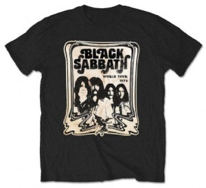 Black Sabbath - T-shirt World Tour 78 Cream T Shirt in the group OTHER / Merch T-shirts / Classic Tours at Bengans Skivbutik AB (2626164)