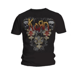 Korn -  Skulldelis Mens Black T Shirt: X Large (XL) i gruppen ÖVRIGT / BW-T-shirts hos Bengans Skivbutik AB (2626331)