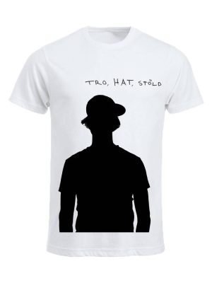 Timo Räisänen - T-shirt White - Tro, Hat, Stöld i gruppen ÖVRIGT / Merch T-shirts hos Bengans Skivbutik AB (2647568)