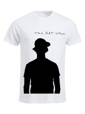 Timo Räisänen -  T-shirt White - Tro, Hat, Stöld i gruppen ÖVRIGT / Merchandise hos Bengans Skivbutik AB (2647568r)