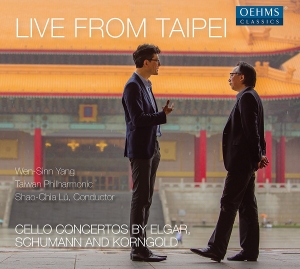 Elgar Edward Korngold Erich Wolf - Live From Taipei: Cello Concertos i gruppen Externt_Lager / Naxoslager hos Bengans Skivbutik AB (2865309)