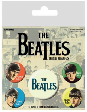 The Beatles - The Beatles (Band) Pin Badge Pack i gruppen MERCHANDISE / Pin-Button Badge / Pop-Rock hos Bengans Skivbutik AB (2988058)