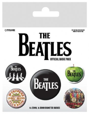 The Beatles - The Beatles (White) Badge Pack Pin i gruppen MERCHANDISE / Pin-Button Badge / Pop-Rock hos Bengans Skivbutik AB (2988072)