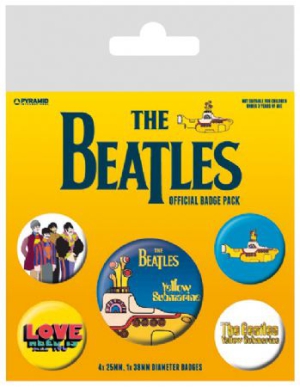 The Beatles - The Beatles (Yellow Submarine) Badge Pac i gruppen VI TIPSAR / Tips Merch hos Bengans Skivbutik AB (2988074)