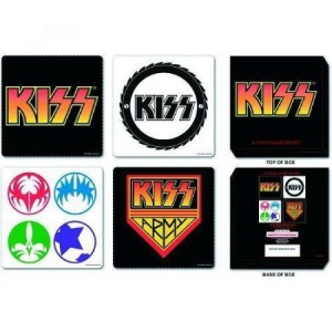 Kiss - 4 Piece Set In Presentation Box Coaster i gruppen MERCHANDISE / Merch / Hårdrock hos Bengans Skivbutik AB (301530)