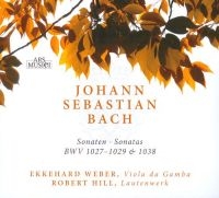 Weber/Hill - Bach:Sonaten Bwv1027-1029&1038 i gruppen CD / Pop-Rock hos Bengans Skivbutik AB (3042934)