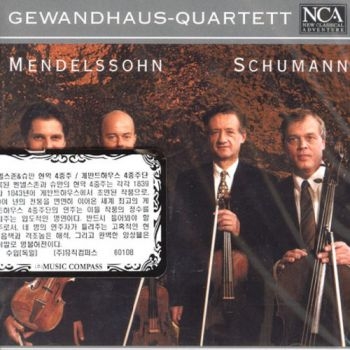Gewandhaus-Quartett - Mendelssohn,Schumann: Streich- i gruppen CD / Toppsäljare hos Bengans Skivbutik AB (3043415)