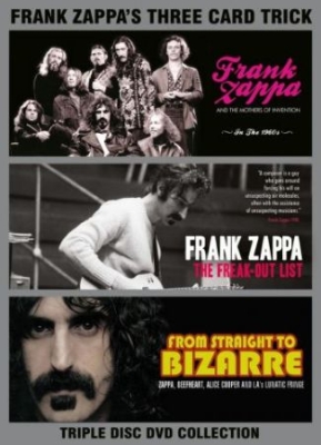 Frank Zappa - Three Card Trick (3 Dvd) Documentar i gruppen ÖVRIGT / Musik-DVD hos Bengans Skivbutik AB (3045047)