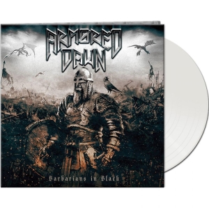 Armored Dawn - Barbarians In Black (Ltd. Gtf. Whit i gruppen VINYL / Hårdrock hos Bengans Skivbutik AB (3049707)