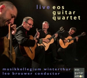 Brouwer Leo Gismonti Egberto To - Eos Guitar Quartet Live At Winterth i gruppen Externt_Lager / Naxoslager hos Bengans Skivbutik AB (3075261)