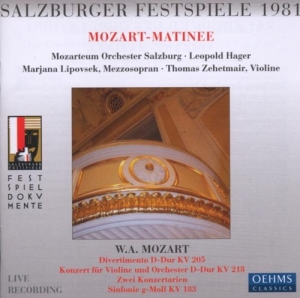 Mozart - Sf Matineen Hager i gruppen CD / Klassiskt hos Bengans Skivbutik AB (3187360)