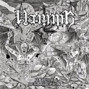 Hammr - Unholy Destruction i gruppen VINYL / Hårdrock hos Bengans Skivbutik AB (3265983)