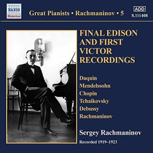 Rachmaninov Sergey - Final Edison And First Victor Recor i gruppen Externt_Lager / Naxoslager hos Bengans Skivbutik AB (3272722)