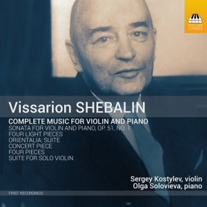 Shebalin Vissarion - Complete Music For Violin And Piano i gruppen Externt_Lager / Naxoslager hos Bengans Skivbutik AB (3302560)