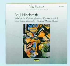 Hindemith Paul - Works For Cello And Piano, Vol. 1 i gruppen Externt_Lager / Naxoslager hos Bengans Skivbutik AB (3311250)