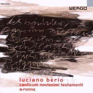 Berio Luciano - Ccanticum Novissimi Testamenti A-R i gruppen Externt_Lager / Naxoslager hos Bengans Skivbutik AB (3329200)