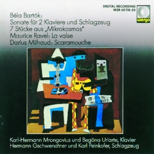 Bartok Ravel Milhaud - Sonate Für 2 Klaviere Und Schlagzeu i gruppen Externt_Lager / Naxoslager hos Bengans Skivbutik AB (3330217)