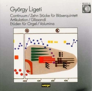 Ligeti György - Continuum 10 Stücke Für Bläserquin i gruppen Externt_Lager / Naxoslager hos Bengans Skivbutik AB (3335742)