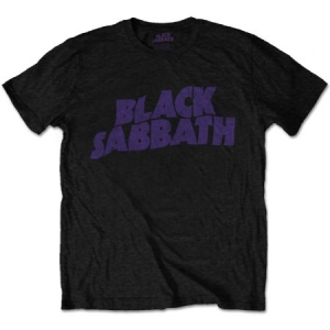 Black Sabbath - Men's Tee: Wavy Logo Vintage i gruppen ÖVRIGT / Merch T-shirts / T-shirt Kampanj hos Bengans Skivbutik AB (3351382)