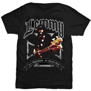 Lemmy -  Men's Tee: Iron Cross 49% (XL) i gruppen MERCH / T-Shirt / Sommar T-shirt 23 hos Bengans Skivbutik AB (3351544)