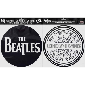 The Beatles - Drop T Logo & Sgt Pepper Drum Slipmat Pa i gruppen MERCHANDISE / Merch / Pop-Rock hos Bengans Skivbutik AB (3407111)