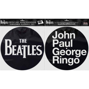 The Beatles - Drop T Logo & Jpgr Slipmat Pair i gruppen ÖVRIGT / Merch Storsäljare hos Bengans Skivbutik AB (3407114)