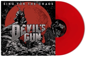 Devils Gun - Sing For The Chaos - Red i gruppen VINYL / Hårdrock,Svensk Musik hos Bengans Skivbutik AB (3488293)