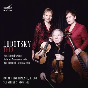 Mozart W A Schnittke Alfred - Lubotsky Trio. Mozart & Schnittke i gruppen Externt_Lager / Naxoslager hos Bengans Skivbutik AB (3509809)