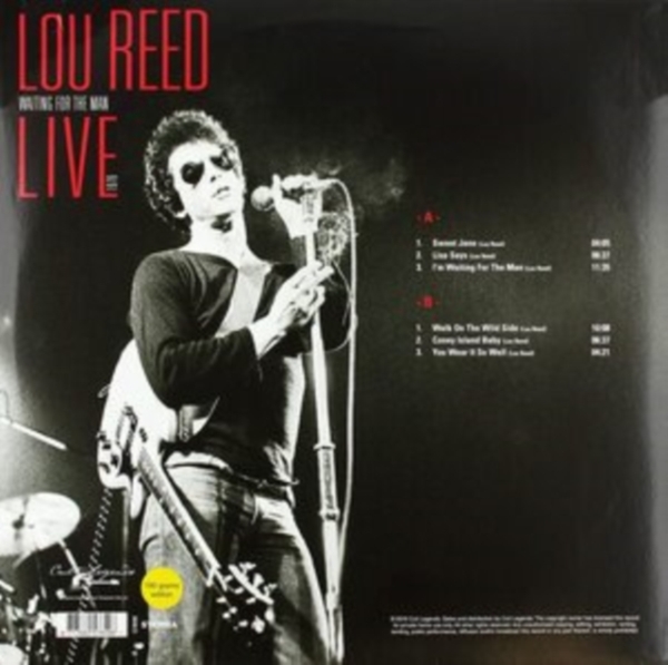 Lou Reed - Waiting For The Man Live 1976 (180G) i gruppen VINYL / Rock hos Bengans Skivbutik AB (3513020)