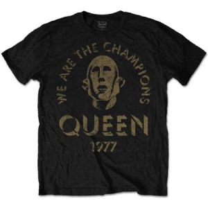 Queen - Queen Men's Tee: We Are The Champions i gruppen CDON - Exporterade Artiklar_Manuellt / T-shirts_CDON_Exporterade hos Bengans Skivbutik AB (3619744)