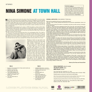 Nina Simone - At Town Hall i gruppen VINYL / Nyheter / Jazz/Blues hos Bengans Skivbutik AB (3630870)