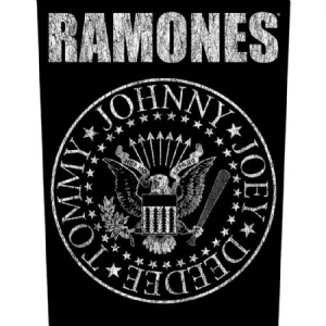 Ramones - Classic Seal - Back Patch i gruppen ÖVRIGT / Merch Tygmärke hos Bengans Skivbutik AB (3655653)