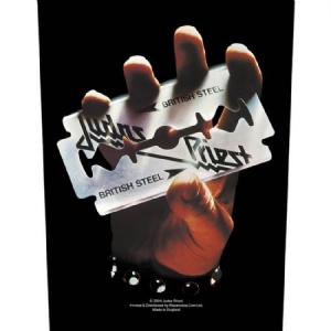 Judas Priest - British Steel - Back Patch i gruppen Kampanjer / BlackFriday2020 hos Bengans Skivbutik AB (3655657)