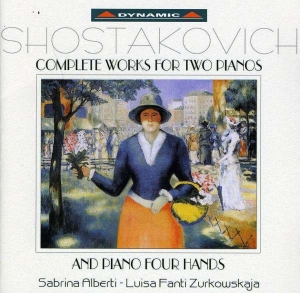 Shostakovich - Complete Works For Two Pianos i gruppen Externt_Lager / Naxoslager hos Bengans Skivbutik AB (3661548)
