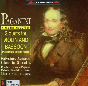 Paganini - Works For Violin And Bassoon i gruppen Externt_Lager / Naxoslager hos Bengans Skivbutik AB (3662172)