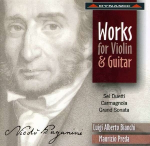 Paganini - Works For Violin And Guitar i gruppen Externt_Lager / Naxoslager hos Bengans Skivbutik AB (3662195)