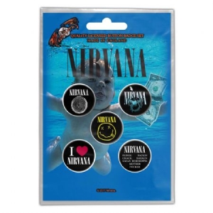 Nirvana - NIRVANA BUTTON BADGE PACK: NEVERMIND i gruppen ÖVRIGT / Merchandise hos Bengans Skivbutik AB (3668016)