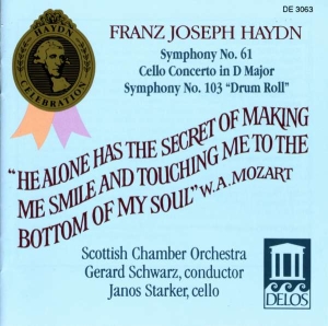 Haydn Franz Joseph - Symphonies 61 & 103 Cello Concerto i gruppen Externt_Lager / Naxoslager hos Bengans Skivbutik AB (3677389)
