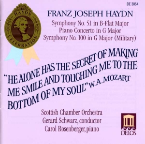Haydn Franz Joseph - Symphonies 51 & 100 Piano Concerto i gruppen Externt_Lager / Naxoslager hos Bengans Skivbutik AB (3677390)