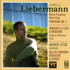 Liebermann Lowell - Symphony No 2 Concerto For Flute i gruppen Externt_Lager / Naxoslager hos Bengans Skivbutik AB (3677508)