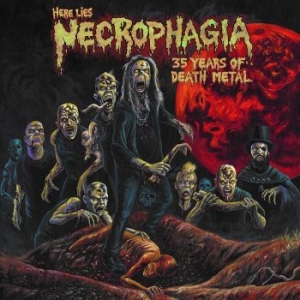 Necrophagia - Here Lies Necrophagia 35 Years Of D i gruppen CD / Kommande / Hårdrock/ Heavy metal hos Bengans Skivbutik AB (3680317)