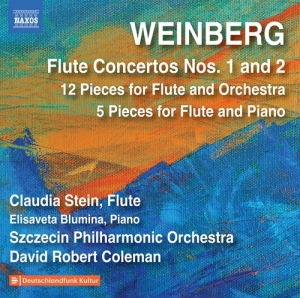 Weinberg Mieczyslaw - Flute Concertos Nos. 1 & 2 - 12 Min i gruppen Externt_Lager / Naxoslager hos Bengans Skivbutik AB (3681815)
