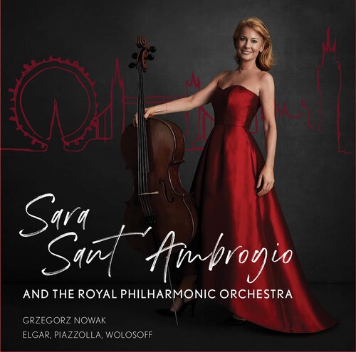 Sant'ambrogio Sara - Elgar, Piazolla, Wolosoff i gruppen CD / Pop hos Bengans Skivbutik AB (3694466)