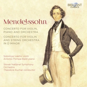 Mendelssohn Felix - Concerto For Violin And String Orch i gruppen Externt_Lager / Naxoslager hos Bengans Skivbutik AB (3704321)