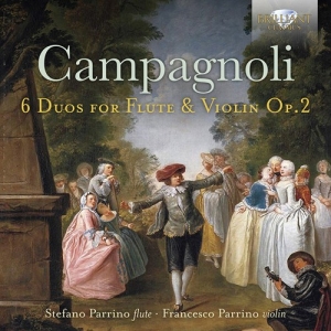 Campagnoli Bartolomeo - 6 Duos For Flute And Violin, Op.2 i gruppen Externt_Lager / Naxoslager hos Bengans Skivbutik AB (3704323)