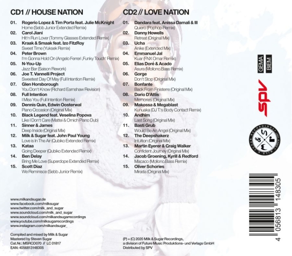 Various Artists - Milk & Sugar Winter Session 2020 i gruppen CD / Toppsäljare hos Bengans Skivbutik AB (3709526)