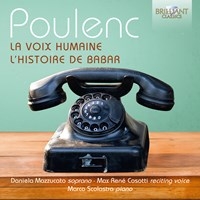 Poulenc Francis - La Voix Humaine Lhistoire De Babar i gruppen Externt_Lager / Naxoslager hos Bengans Skivbutik AB (3720501)