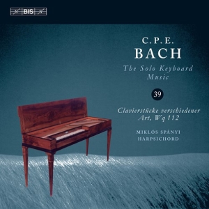 Bach Carl Philipp Emanuel - Solo Keyboard Music, Vol. 39 i gruppen CD / Kommande / Klassiskt hos Bengans Skivbutik AB (3728704)