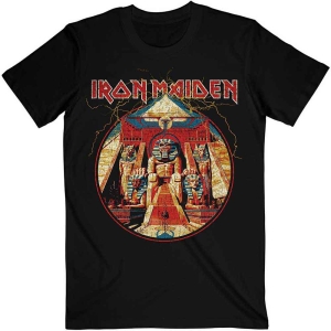 Iron Maiden - Powerslave Lightning Circle Uni Bl    i gruppen MERCHANDISE / T-shirt / Hårdrock hos Bengans Skivbutik AB (3739610)
